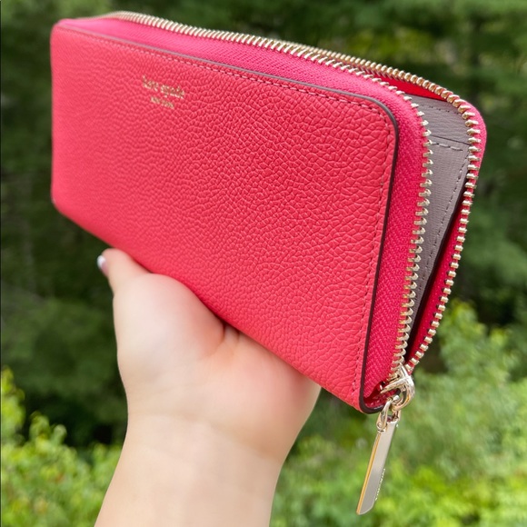 Kate Spade Margaux Zip Around Wallet Peach - Picture 3 of 8